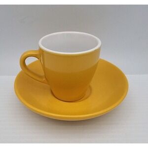Imusa Espresso Cup And Saucer Mustard Yellow